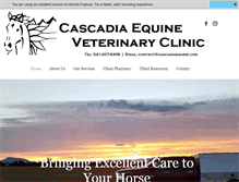 Tablet Screenshot of cascadiaequine.com